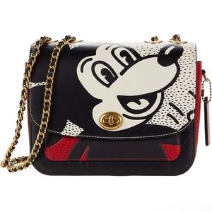 COACH Coach X Mickey Keith Haring Mickey Madison Shoulder Bag 19